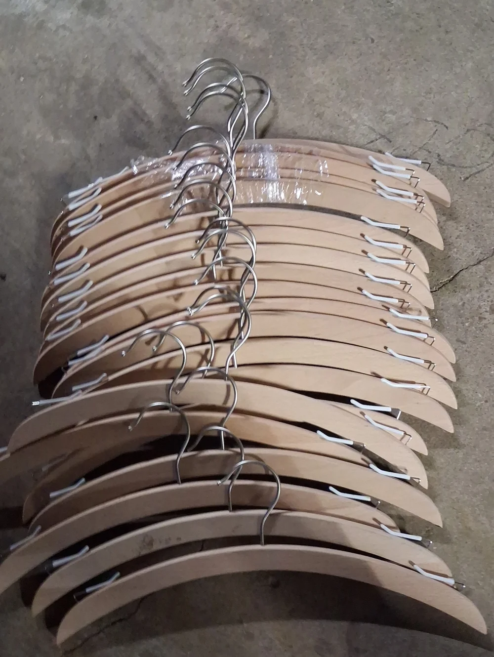 21 Wooden Hangers